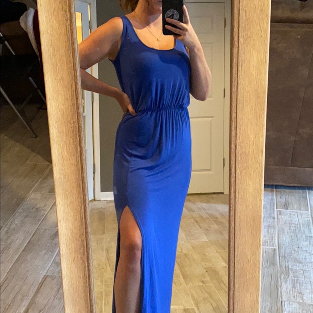 Charolette Russe Blue Maxi Dress